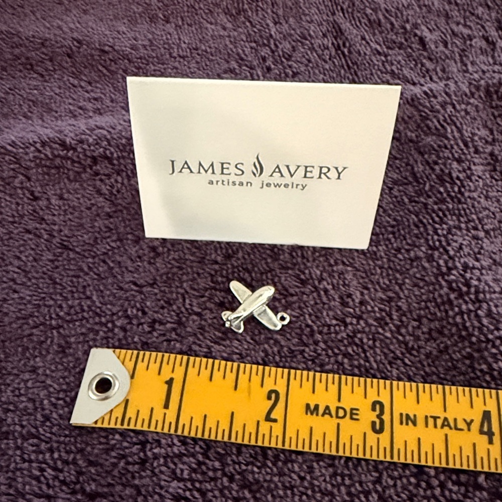 James Avery Silver Airplane Pendant - Picture 2 of 3